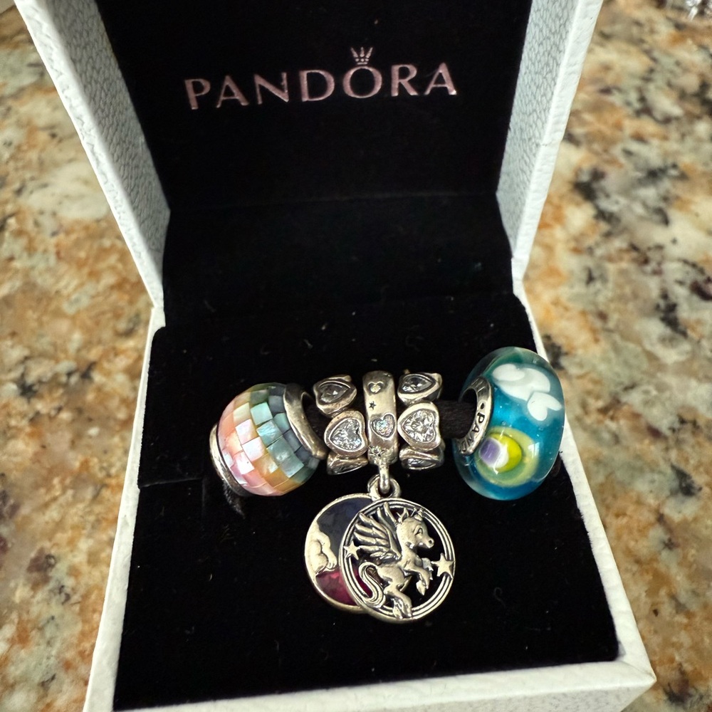 Pandora rainbow charms set